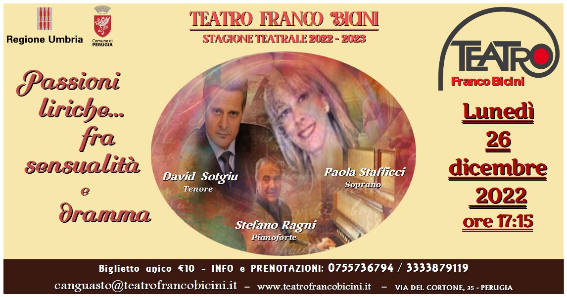 Passioni liriche fra sensualità e dramma